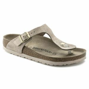 Birkenstock Gizeh Sandal in Metallic Rose
